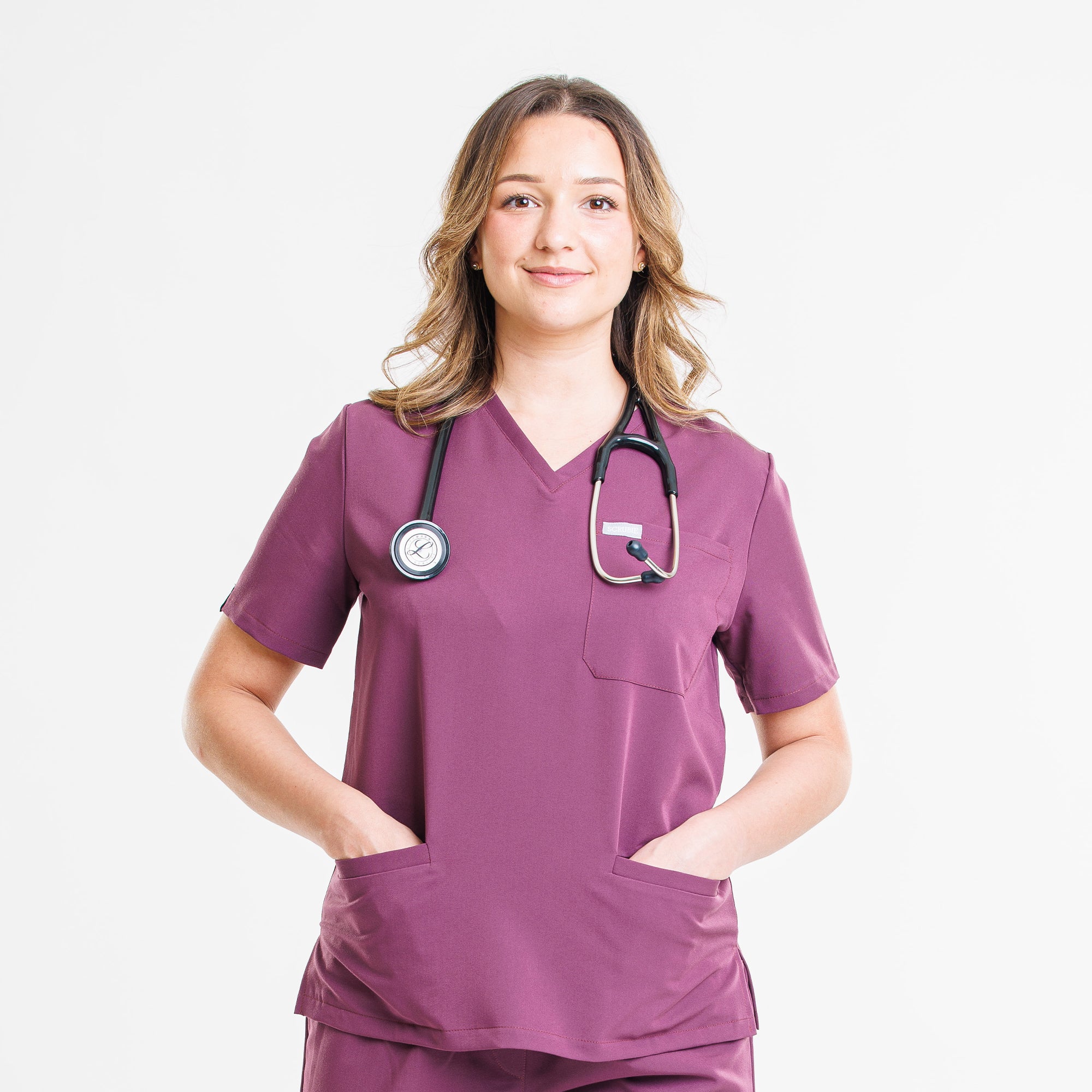 Scrubie - Plum Purple női felső