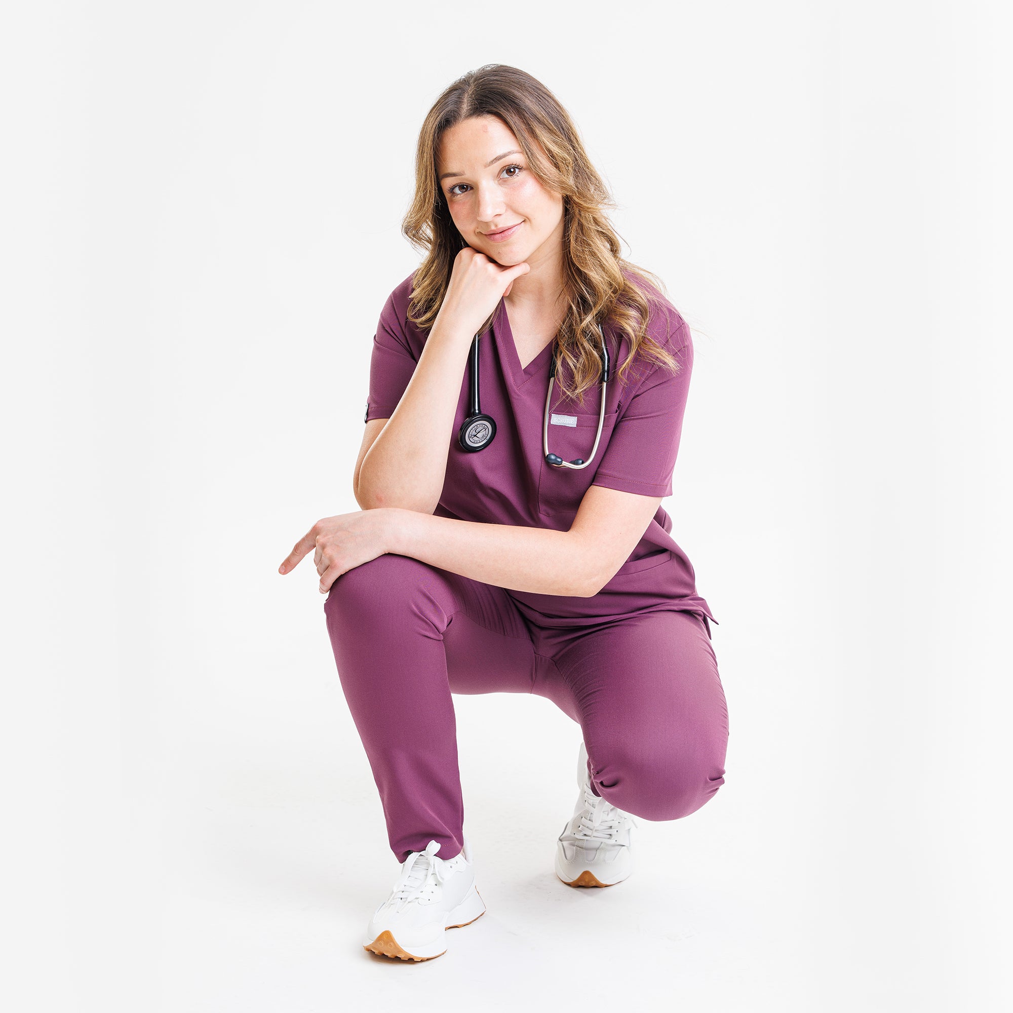 Scrubie - Plum Purple női felső