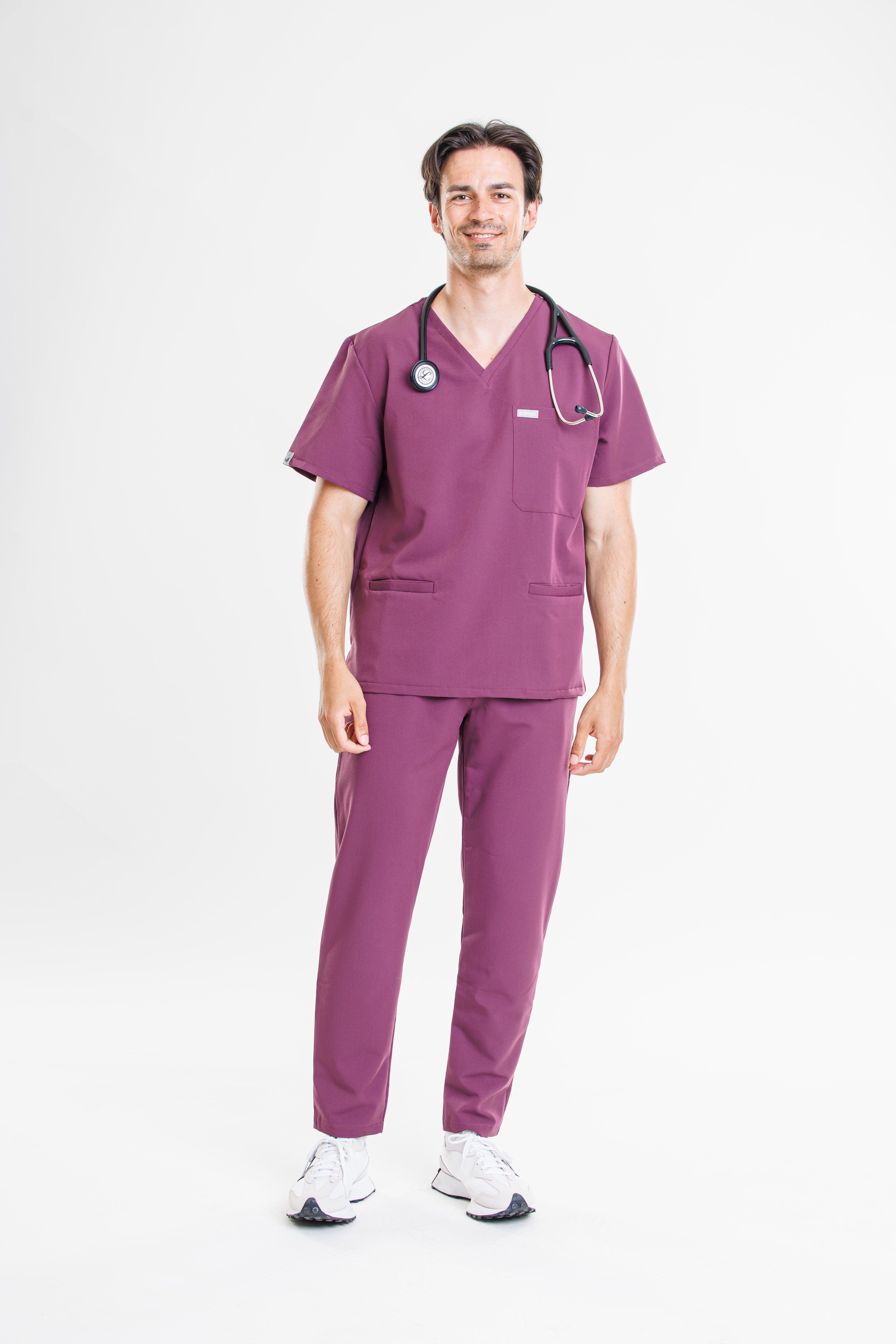 Scrubie - Plum Purple férfi felső