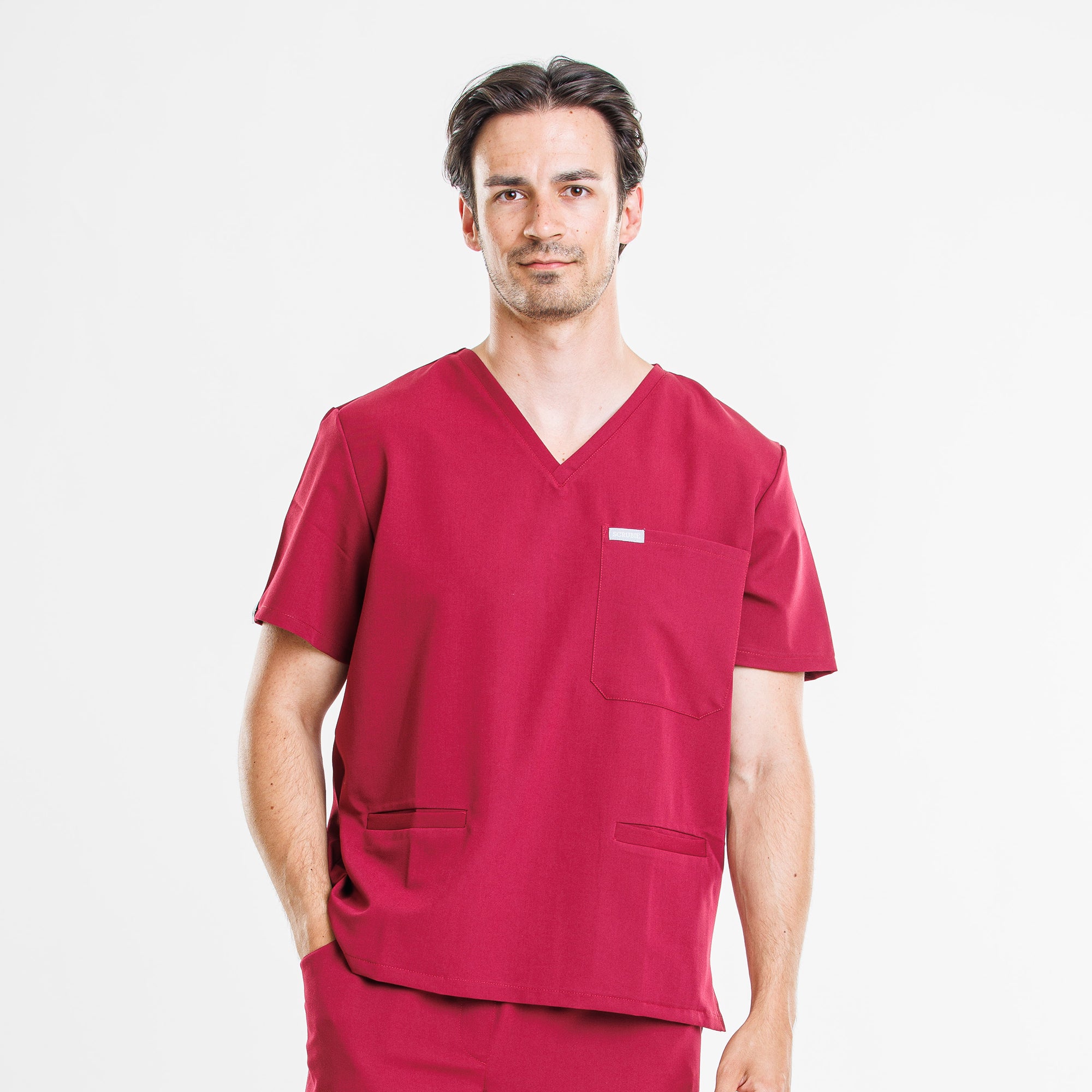 Scrubie - Burgundy férfi felső