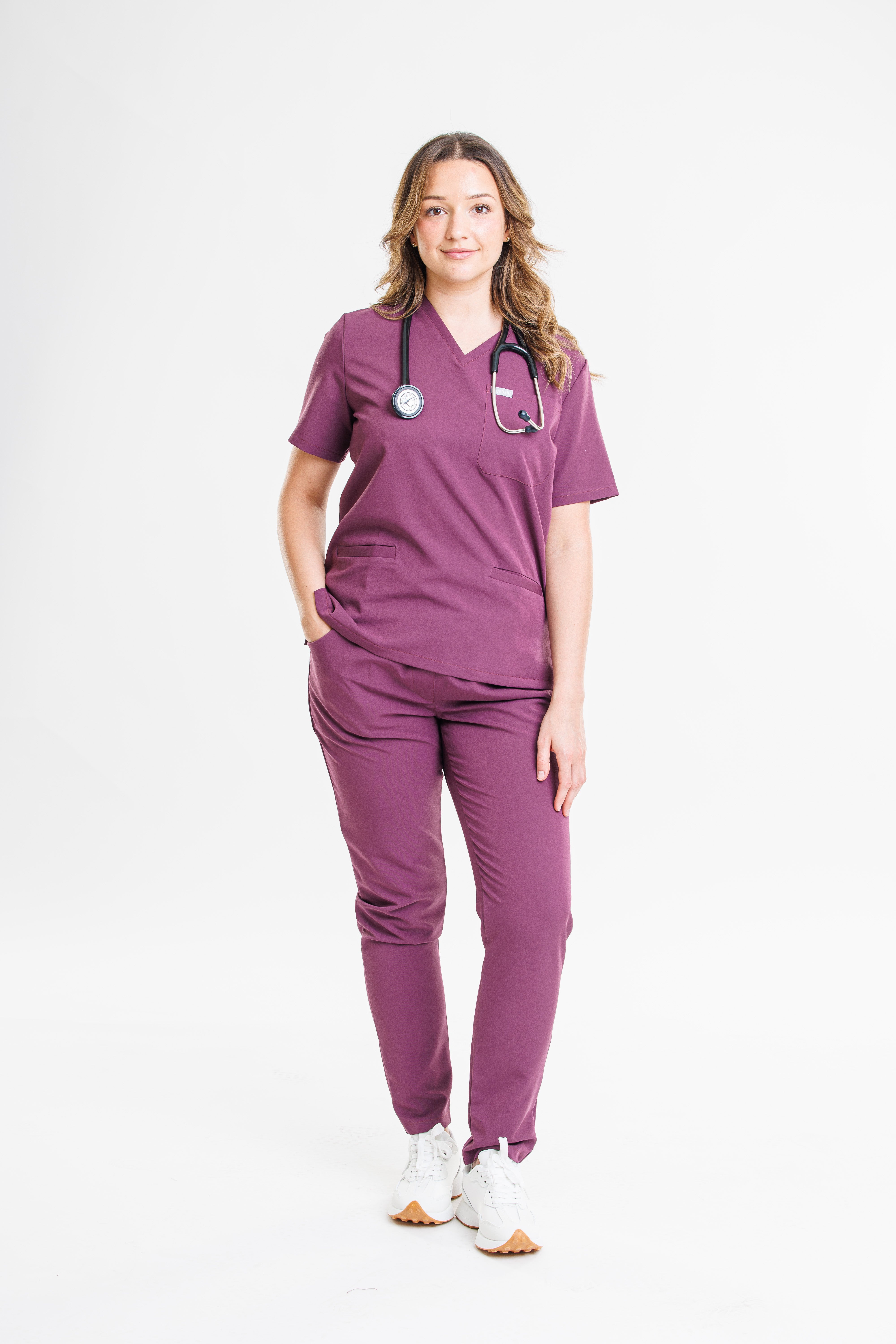Scrubie - Plum Purple női felső